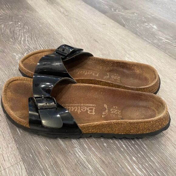 Birkenstock Betula Black Buckle Strap Sandals Women sz 4-4.5‎ - Picture 5 of 7